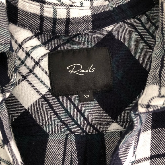 Rails Plaid Button Brown - Picture 6 of 7